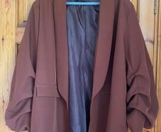 New brown oversize blazer sz 28/30
