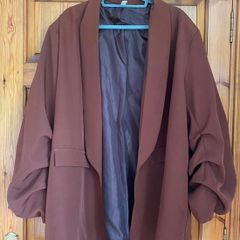 New brown oversize blazer sz 28/30