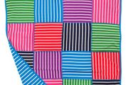 Polarn O Pyret Unisex baby Blanket BLUE limited edition Circus Stripes