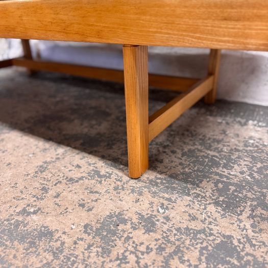 Mid Century Modern Seat Bank in Original Yellow Upholstery