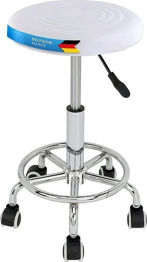 Ergonomic Rolling Work Stool Adjustable Seat