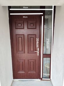 PVC Front Door with Side & Upper Window Panels