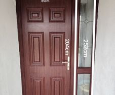 PVC Front Door with Side & Upper Window Panels