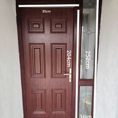 PVC Front Door with Side & Upper Window Panels