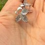 925 Sterling Silver Flower Earrings Image 4