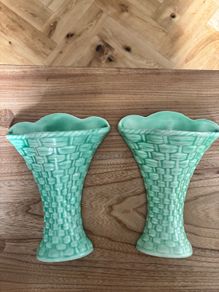 Vintage Burlington Ware Wall Vases
