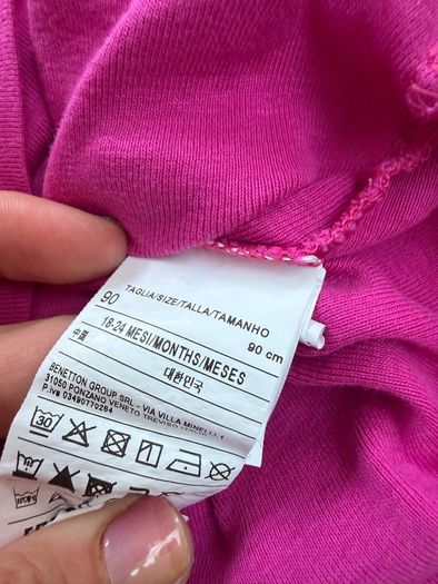 Benetton 18-24 toddler girls top and leggings set