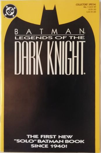 Batman: Legends of the Dark Knight #1 (Orange Cover), 2 & 3 DC Comics (Copper Age- 1989-1990)