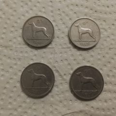 4. Irish Six Pence Coins.