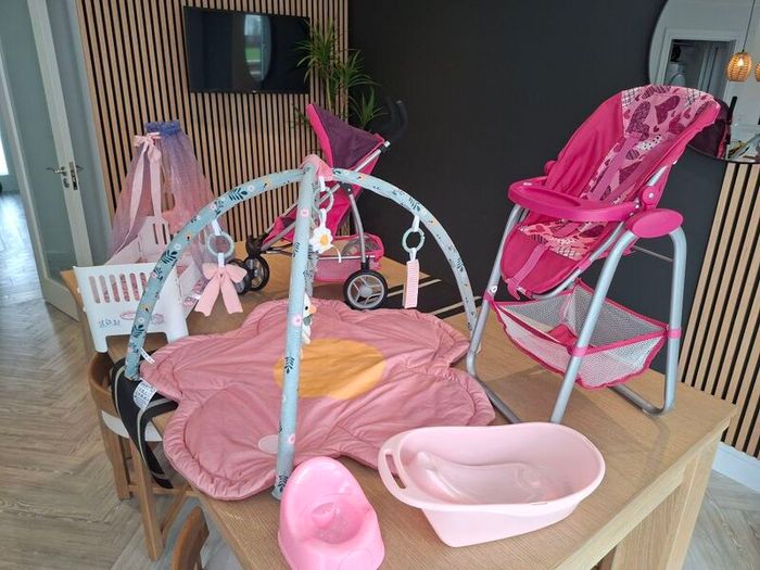 Toy buggy & high chair and more