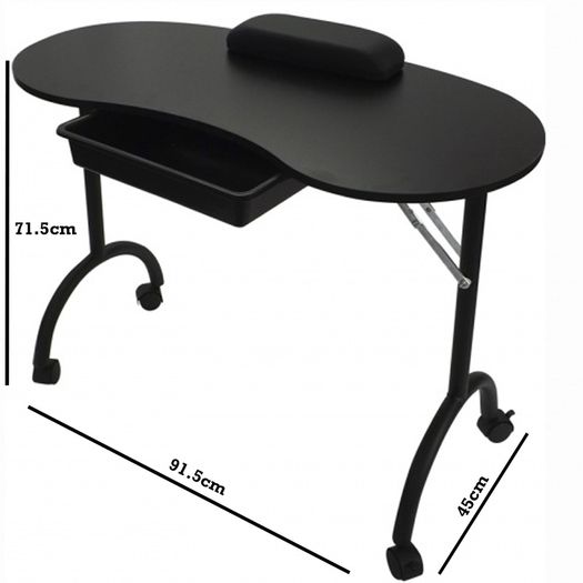 White and Black Beauty Nail/ Manicure Table