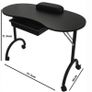 White and Black Beauty Nail/ Manicure Table Image 3