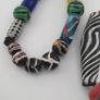 Antique Venetian Style MultiColor Mix Glass Beads Necklace Image 9