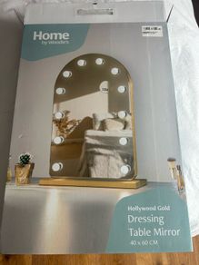 Hollywood Gold Dressing Table Mirror