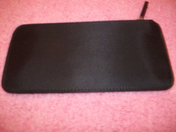 Bay black/silver clutch zip buckle bag + Purse