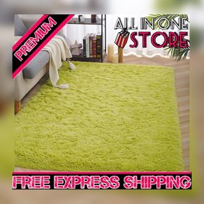 Super Soft Velvet Shag Area Rug Modern Indoor Fluffy Rugs, Cute Furry Bedroom Carpets, Suitable as Bedroom Rug Home Decor Nursery Rugs Kids Mat, 122 X 183cm Green MULTIPLE COLOURS AVAILABLE (FREE SHIPPING)