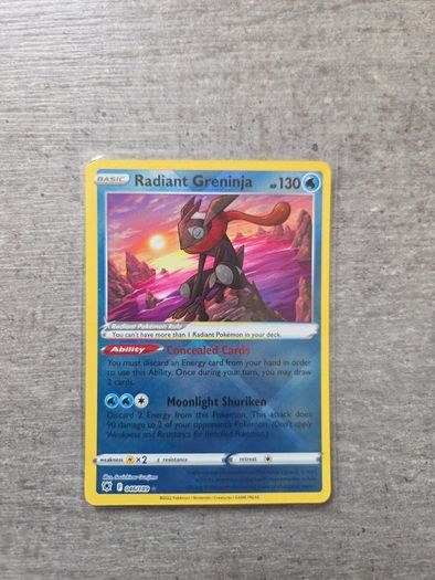 Radiant Greninja 46 Pokemon Astral Radiance