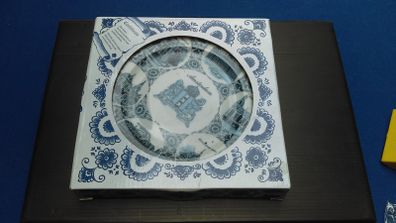 Amsterdam Plate - Delft Blue - Handmade.