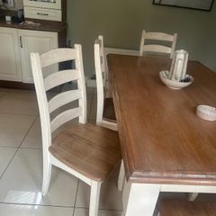 Solid Oak Table and Chairs