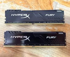 Hyperx Fury 32gb (2x16) Hx426c16fb3k2/32 Ddr4-2666 Cl16 Dimm Kit