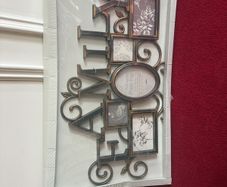 Plastic Brass Effect Photo Frame