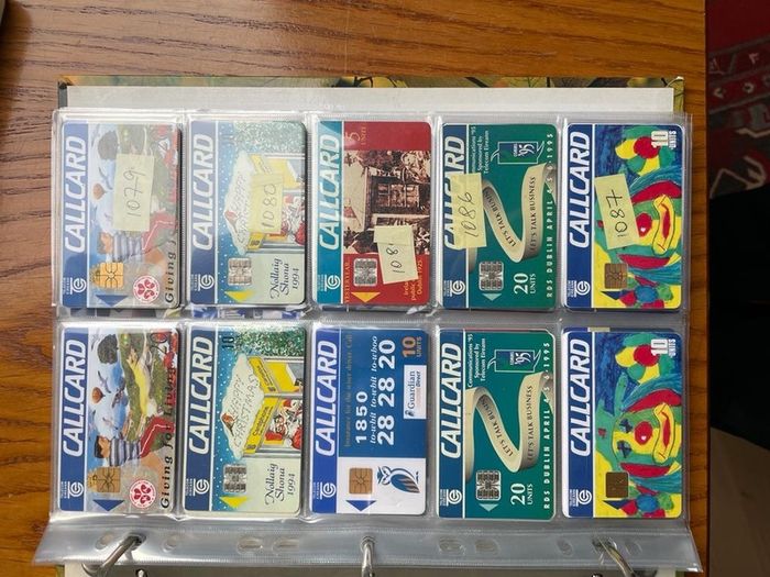 Vintage collectible cards call cards Irish at 1 euro each postage extra 1.50 per envelope or large one 2.85
