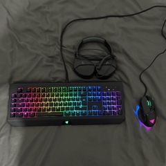 Razer Mechanical Keyboard + Razer Mouse + Headset