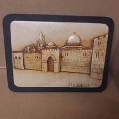 Vintage Jerusalem  Wall Plaque Souvenir