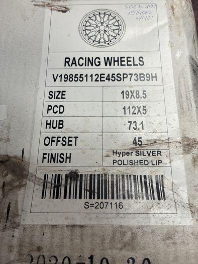 19" Racing wheels BMW Audi VW Mercedes Skoda