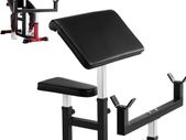 Preacher Curl Bench  Adjustable Barbell & Dumbbell Biceps Training Station 200kg