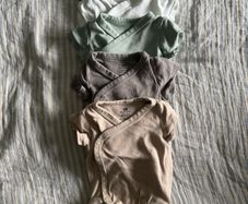 Organic clothes bundle, newborn - cotton, merino wool, silk