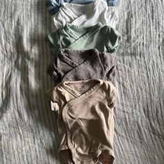 Organic clothes bundle, newborn - cotton, merino wool, silk