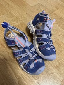 Purple sporty sandals for a girl, size 28 (10)