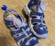 Purple sporty sandals for a girl, size 28 (10)