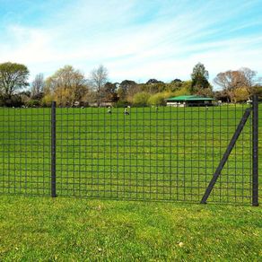 Euro Fence Steel 25x0.8 m Grey