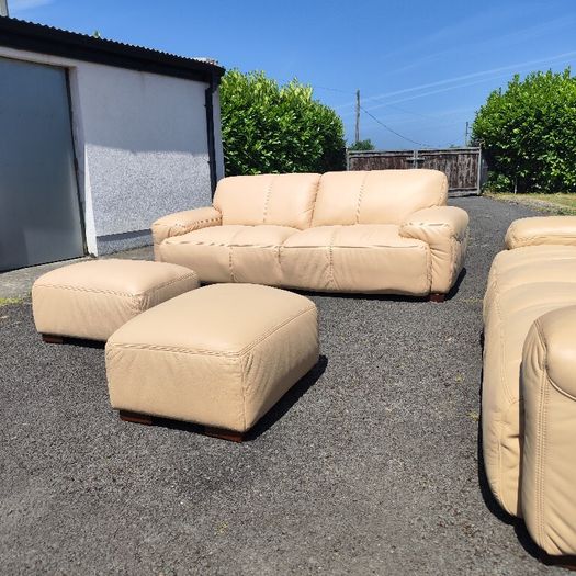 real leather sofas