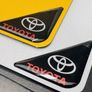 Gel Number Plate 3D Corner Badges set of 2 Image 8