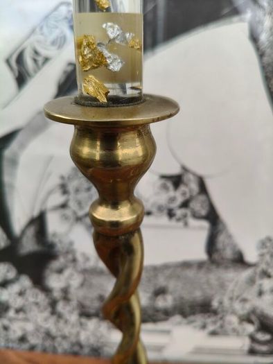 Vintage Brass Candlesticks x 2