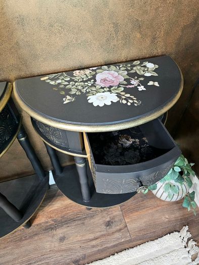 Half moon side tables / Nightstands
