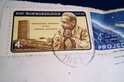 USA Stamps 1963. Hammarskjold, Project Mercury, Atomic Energy Act.