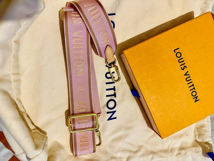 Genuine Louis Vuitton Inscribed Jacquard bag strap