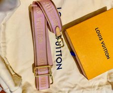 Genuine Louis Vuitton Inscribed Jacquard bag strap
