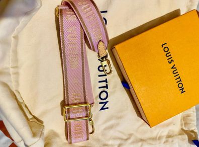 Genuine Louis Vuitton Inscribed Jacquard bag strap