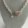 Silver Plated Padlock & Key Necklace & Bracelet Image 3