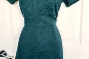 Gorgeous embossed NWT Forest Green Dress from oodji size 6