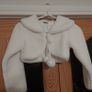 Faux Fur Girls Bolero coat Image 2