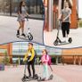 Scooter for Adults and Teens- Adjustable Height Folding Kick Scooter Large Sturdy Wheels for a Smooth Ride, Lightweight, Commuter Adult Scooters with Hand Brake,Shock Absorption Image 5