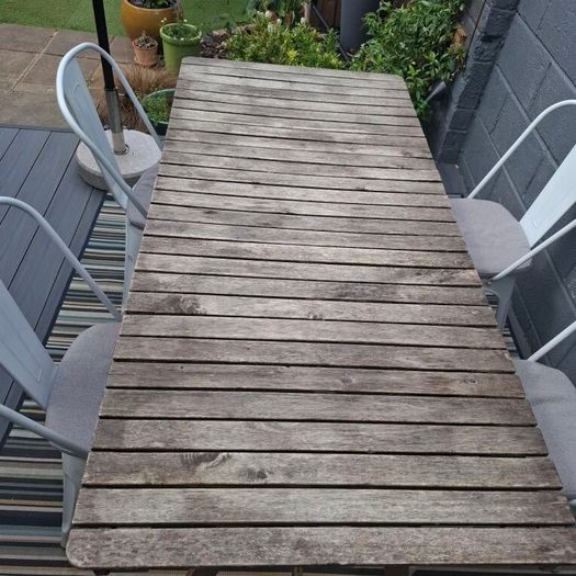 Outdoor dining table