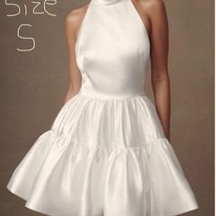 Meshki Satin Halter Dress