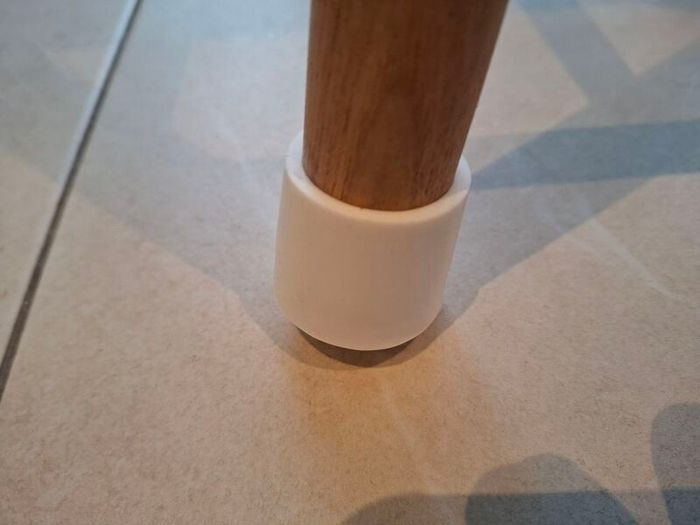 4 x 30mm Rubber feet ferrule caps - White